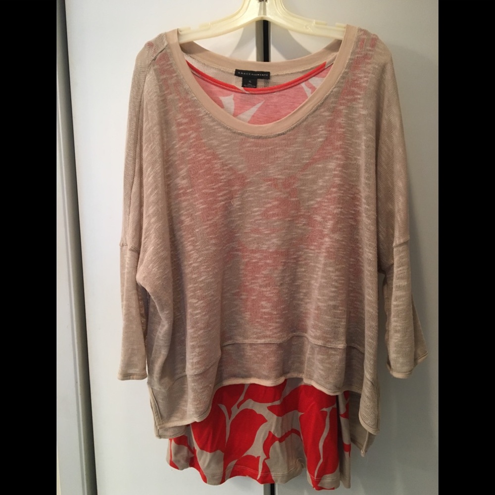 Lightweight layered sweater